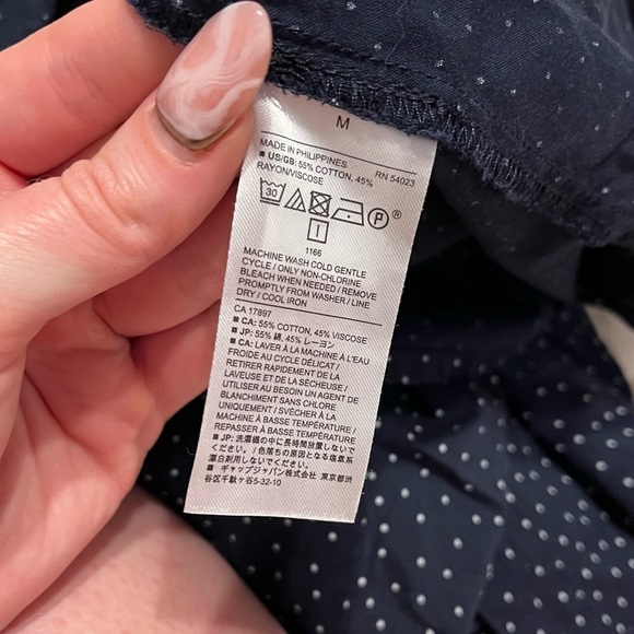 Banana Republic Baby Doll Button Dress Y2K Sleeveless Polka Dot Cottagecore - Picture 7 of 9